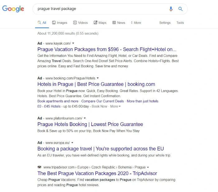 travel market research - google search